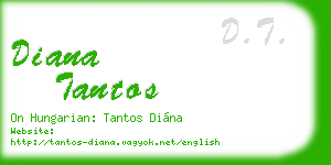 diana tantos business card